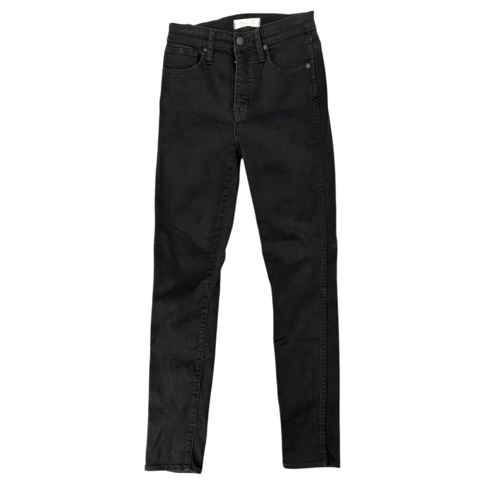 Madewell‎ Black High Rise Straight Leg Jeans Womens Size 26 Stretch